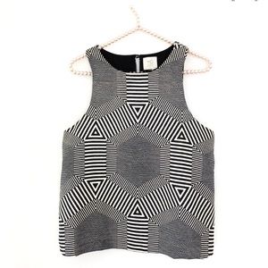 HD In Paris Anthropolgie Geomaze Swing Top